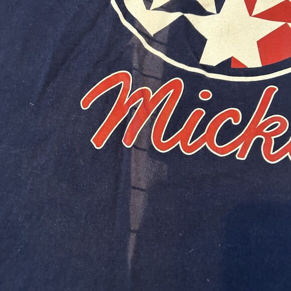 Vintage 90s Disney Mickey Mouse USA Big Graphic T Shirt Single Stitch 2XL - Picture 5 of 8